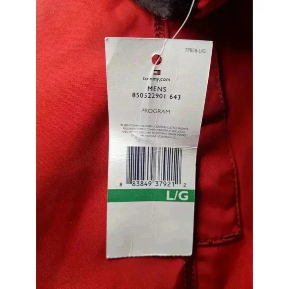 Vintage Tommy Hilfiger Jacket Zip Up Men’s Size Large Red - Picture 10 of 12